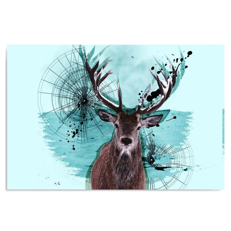 Leinwandbild Hirsch 6