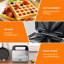 Machine à sandwich 3 en 1 et gaufrier, presse à panini 750 W avec plaque antiadhésive amovible Facile à nettoyer, machine à fromage grillé pour le petit-déjeuner de cuisine à domicile