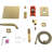 Brushed Gold Shower System With 8 Inch Rain Shower Head And Handheld Spray Combo, 2-Function Shower Fixtures Set Including Trim Kit And Valve