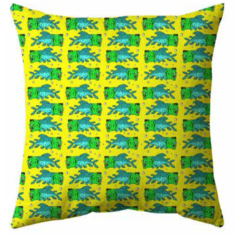 Cazares Abstract Square Throw Cushion