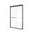 Semi-Frameless Double Sliding Shower Door, Bypass Shower Door, 1/4" (6Mm) Thick Tempered Glass Door