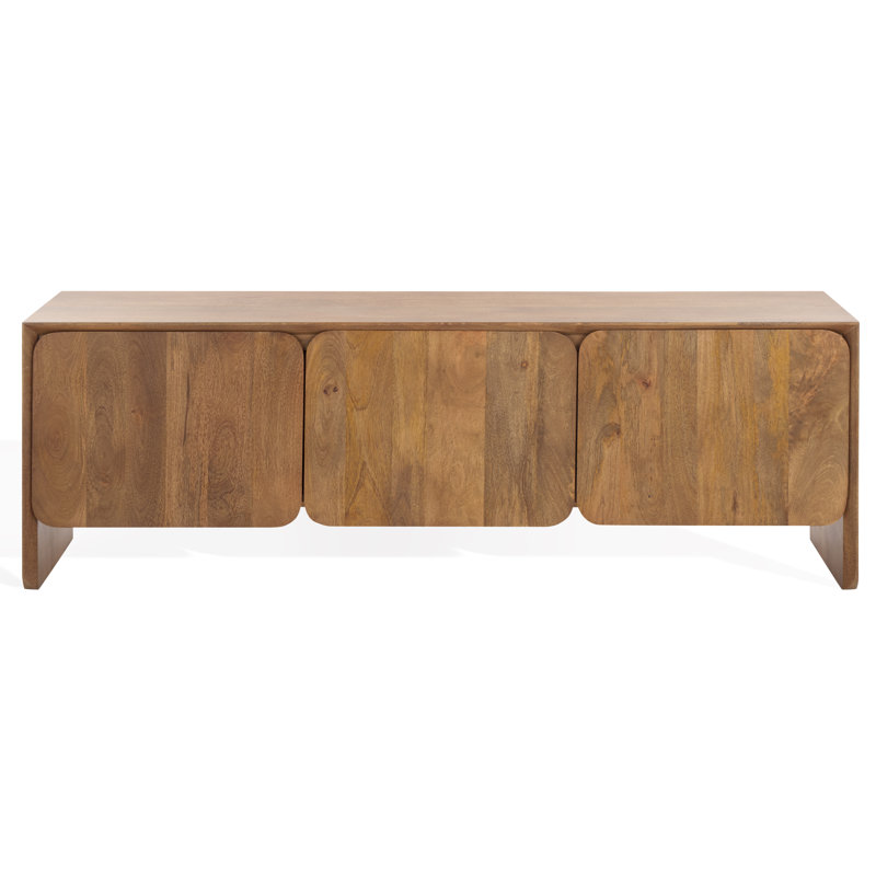 Buffet en bois de manguier massif à 3 portes Hartnett