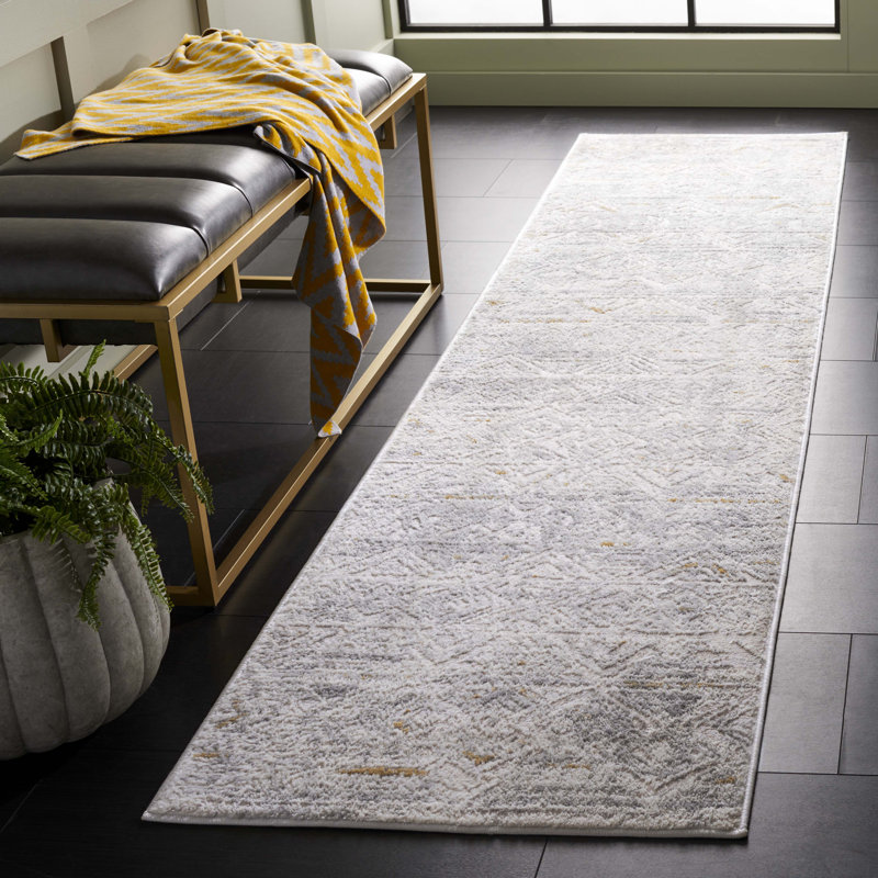 Palma Performance Geometric Rug, Runner 2'2" x 9'