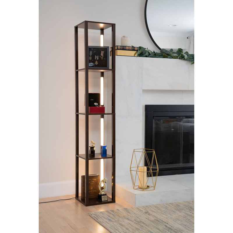 Maxxy Etagere Bookcase, Brown