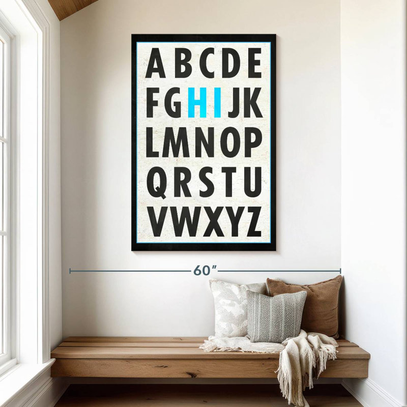 Hi Alphabet, 48" H x 32" W