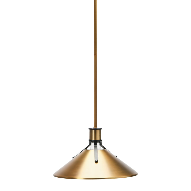Metal Ceiling Light, Brushed Bronze