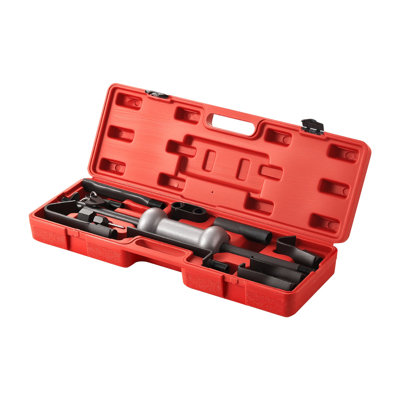 Ensemble d'extraction de bosses dentées, trousse de retrait de marteaux coulissants 13-en-1 de 10 lb, cadre de réparation pour outil de réparation de dommages de carrosseries d'automobile avec étui de transport, tige d'extension, poignée antidérapante