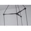 Luminaire suspendu grappe en rotin naturel 4 lumières Cascade