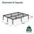Fougeres 18" Metal Platform Bed Frame-61079347