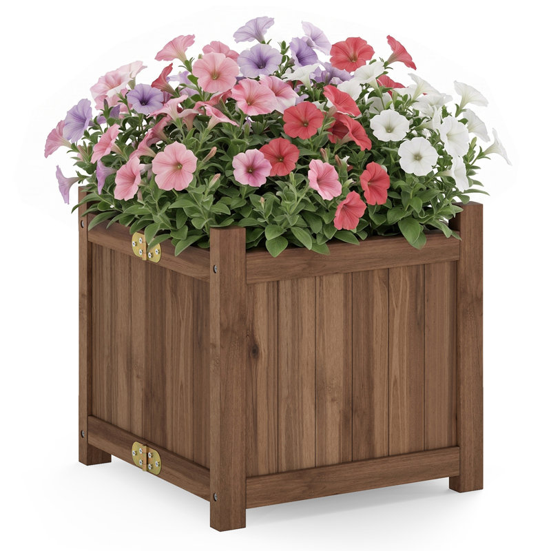 Boîte à fleurs en bois Heinzhermann, Brown