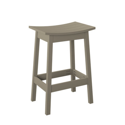  Saddle Stool "Bar Height". Weatherwood