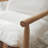 25.5" Wide Upholstered Accent Chair with Wooden Legs and One Pillow