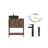 Free-Standing Farmhouse Single Bathroom Vanity With Sink-1145814292