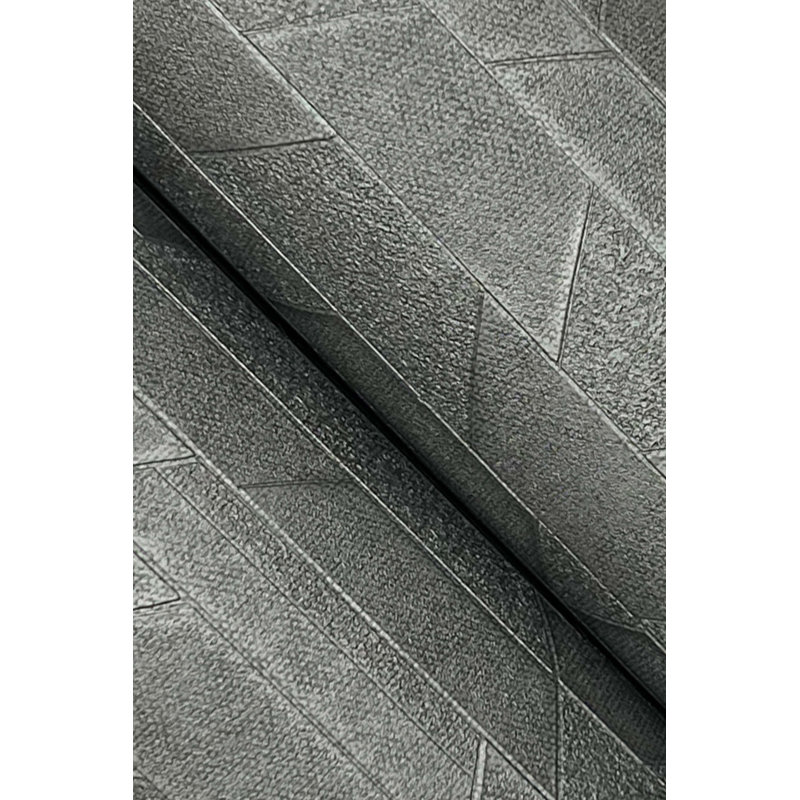 Geometric Wallpaper Roll, Graphite