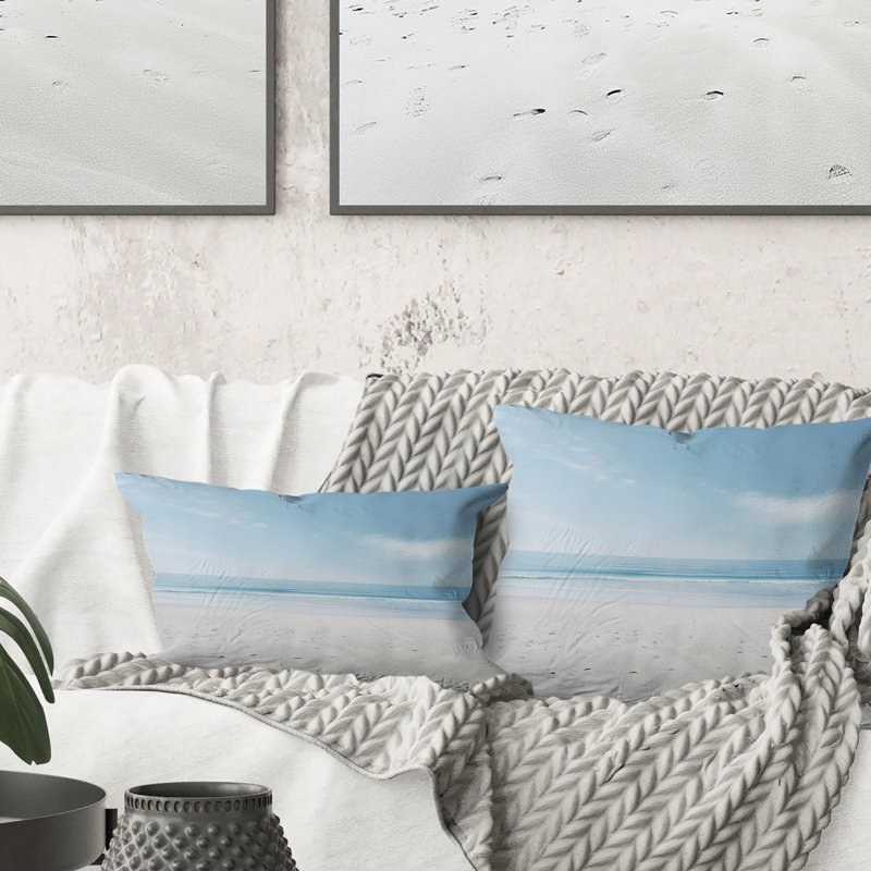 Coussin Minimalisme Beachside Serenity - Coastal Beach