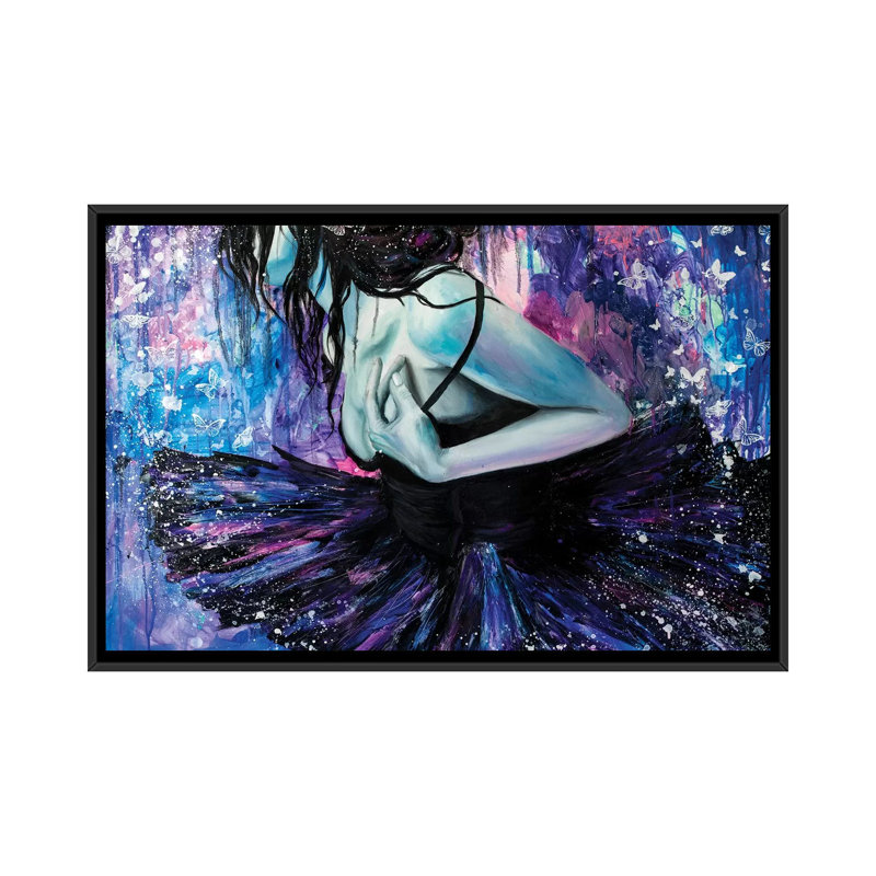 « échéances », impression sur toile, Toile avec cadre noir, H 32 po x l 48 po x P 1,5 po