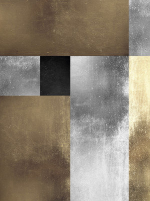 Geometric Metal Textures Print, Size, Format, Frame Color