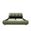 Lit plateforme de luxe très grand avec cadre en bois de pin massif surdimensionné et rembourré, matelas non inclus, sans sommier tapissier