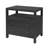 Celine 28 in. W Raffia 2 Drawer Nightstand with Shelf, Charcoal Gray-908638024