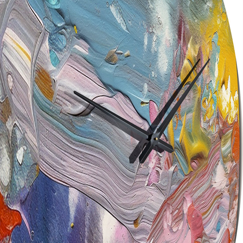 Horloge murale Summer Pastel Groove, Moyenne
