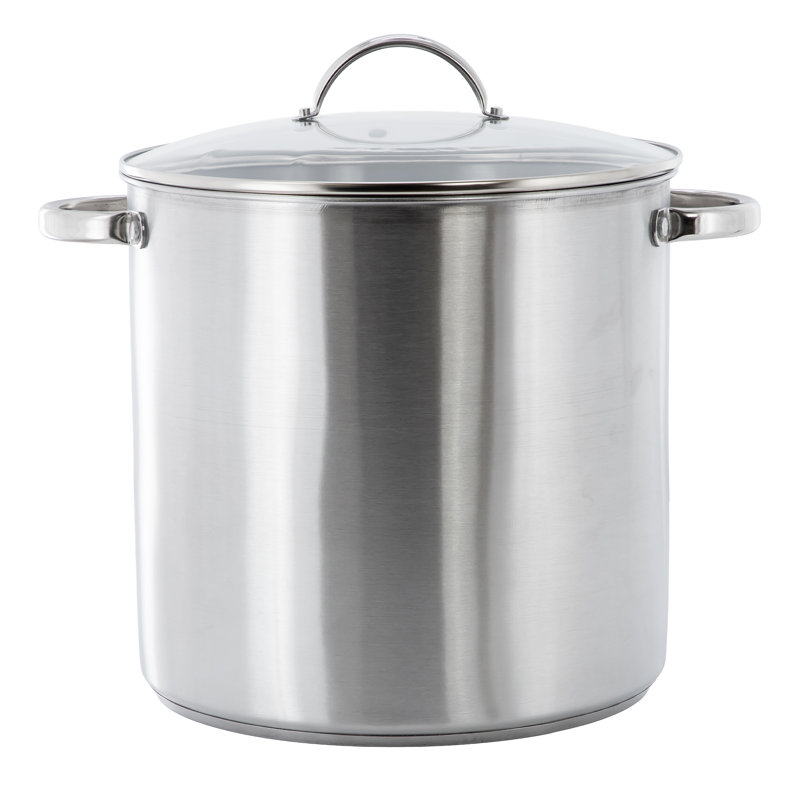 Marmite en acier inoxydable 12 pintes avec couvercle Oster, 12 qt.