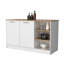 Îlot de cuisine sophistiqué avec rangement abondant et design élégant-1855764024
