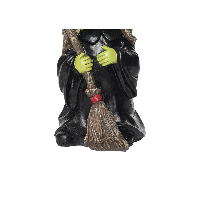 Figurine d'Halloween visage vert sorcière