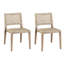 Chaise d'appoint Alani en brun naturel