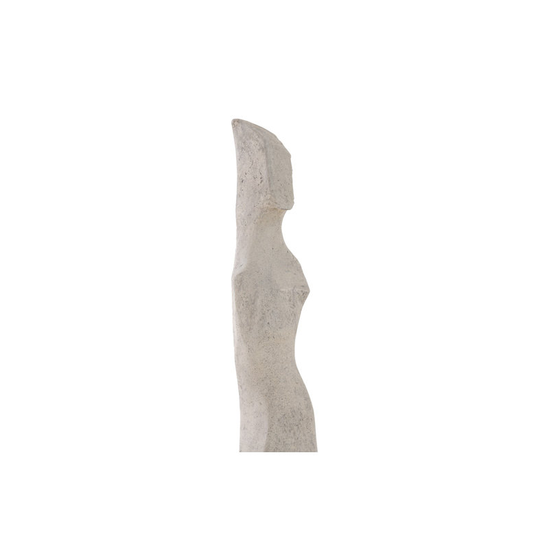 White Stone Cast Women Sculpture, Off White