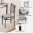 Rectangular Kitchen Dining Table Set With 4 Chairs-1833279621