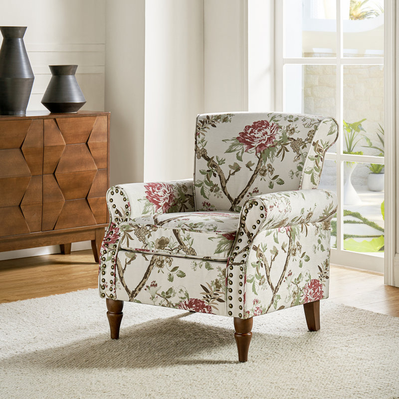 Upholstered Armchair, Floral