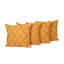 Ensemble de housses de coussin en coton brodées à la main Dakota Fields Marigold Path (lot de 4)