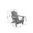 Folding Adirondack Chair With Side Table-1225123602