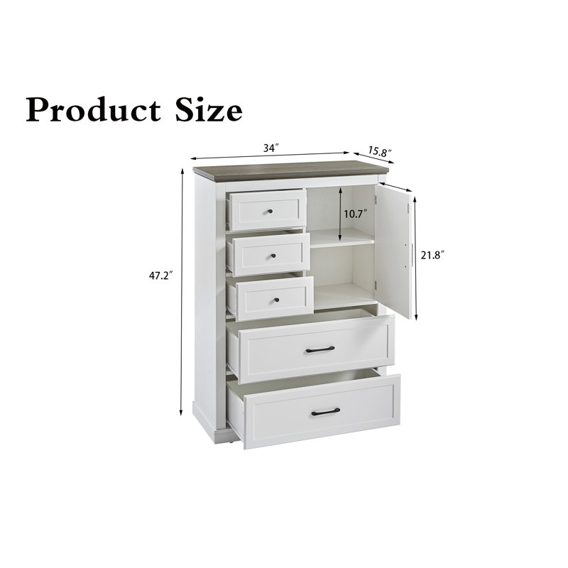 Commode 5 tiroirs Henal