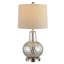 Lampe de table 23,5 "argentée avec USB