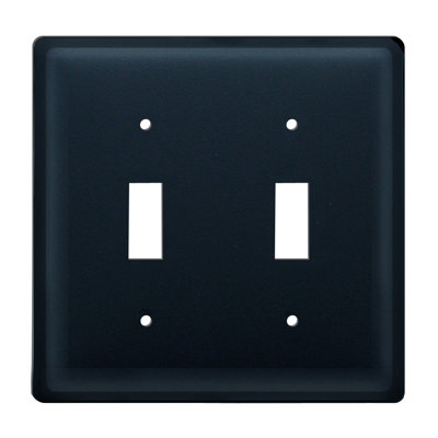 Plain 2-Gang Toggle Light Switch Wall Plate