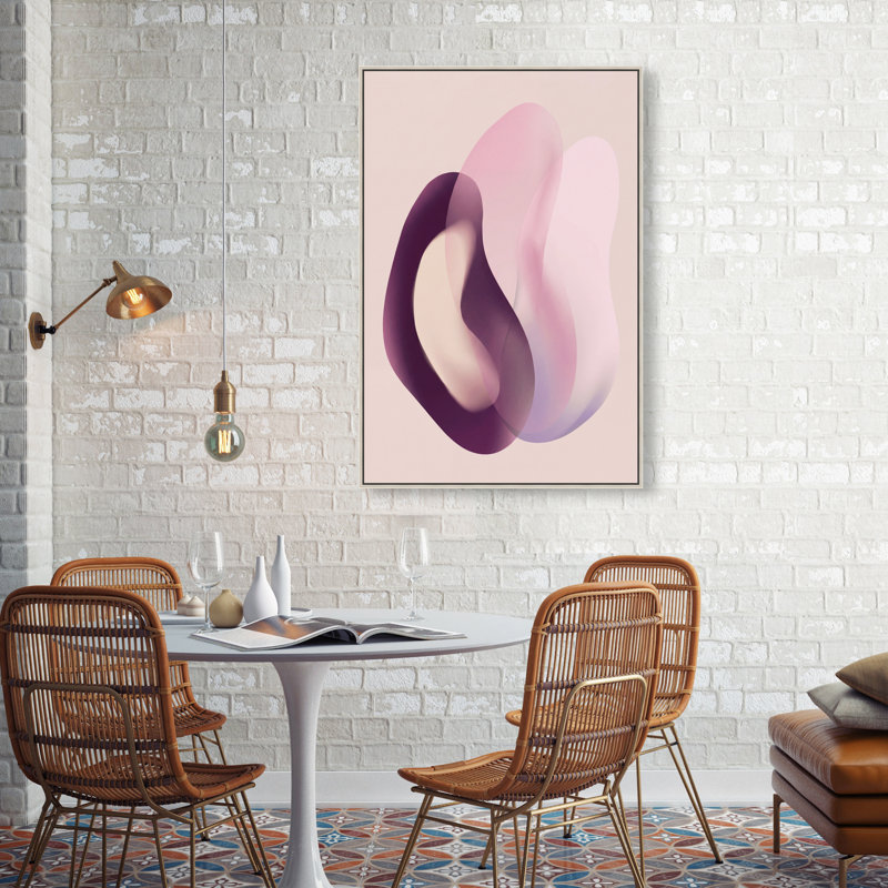 Soft Love Print by Oliver Gal, 55"H x 37"W, Silver Floater Frame
