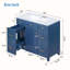 Meuble-lavabo simple 36 po avec plateau en céramique Kylis-845803357