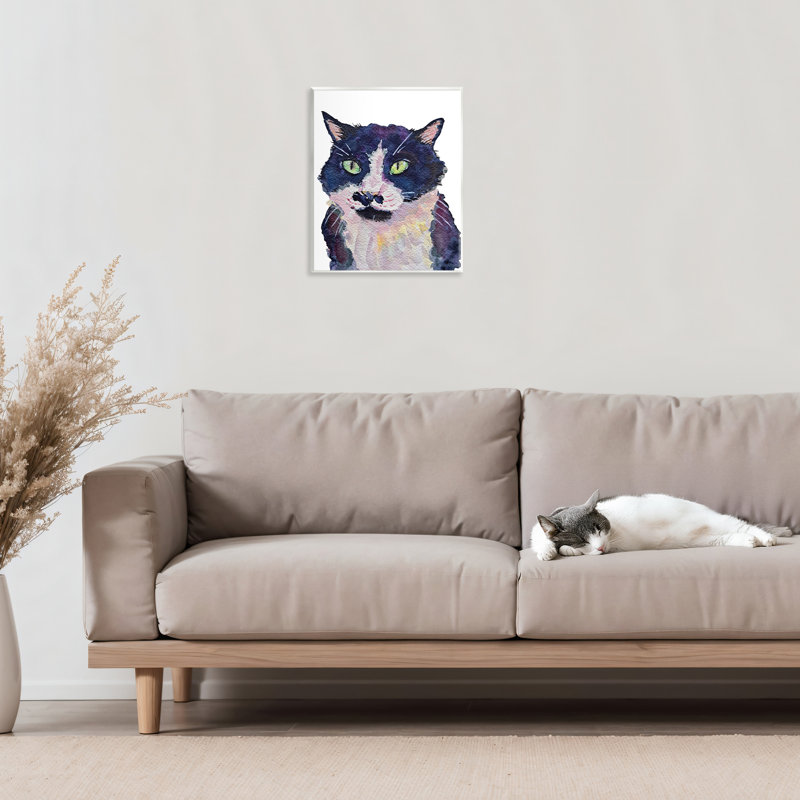 «Tuxedo Cat», peinture murale par Tatiana Roberts