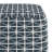 Noreen 18"W Square Hand-Woven Cotton Pouf-2138437652