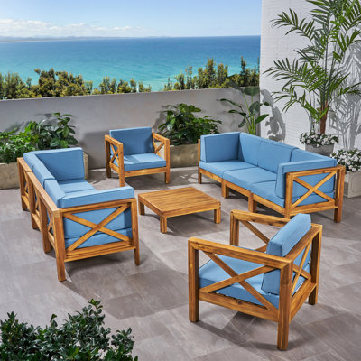 Sklar Outdoor 4 Piece Deep Seating Group with Cushions