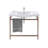DuraStyle Ceramic 40" Wall Mount Bathroom Sink with Overflow-122062371