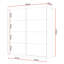 Laleh 2 Door Sliding Wardrobe-2092233243