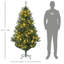 5.91' H Lighted Artificial Pine Christmas Tree