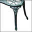 Banc d'extérieur en fonte d'aluminium Outsunny avec accents floraux roses, finition antique et sièges spacieux pour deux