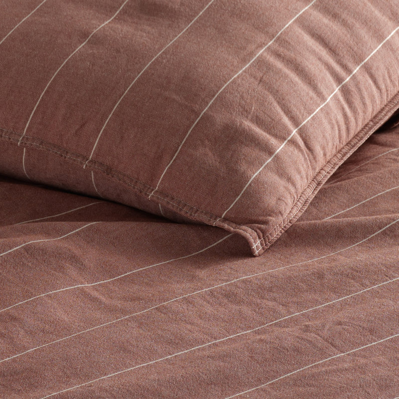 Ensemble de housse de couette 100% coton Radeema, Housse de couette simple + 1 taie d'oreiller 24 po, Ivoire