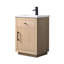 Ensemble de meuble-lavabo autoportant à simple cuve 24 po avec plateau en céramique Avignon-114248498