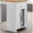Alonzo 47" And Small Space Counter Height Dining Table With Cabinet And Drawer Storage