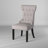 Manchester Upholstered Side Chairs, Light Grey/Black