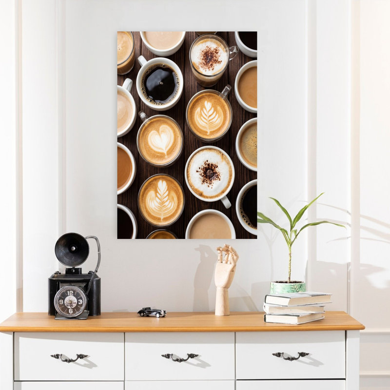 "Coffee Drink", sélection d'art contemporain abstrait paysage naturel, H 24 po x l 16 po